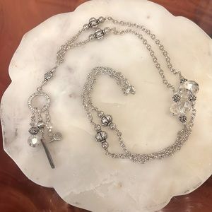 Sterling Silver long necklace- Avery Designs